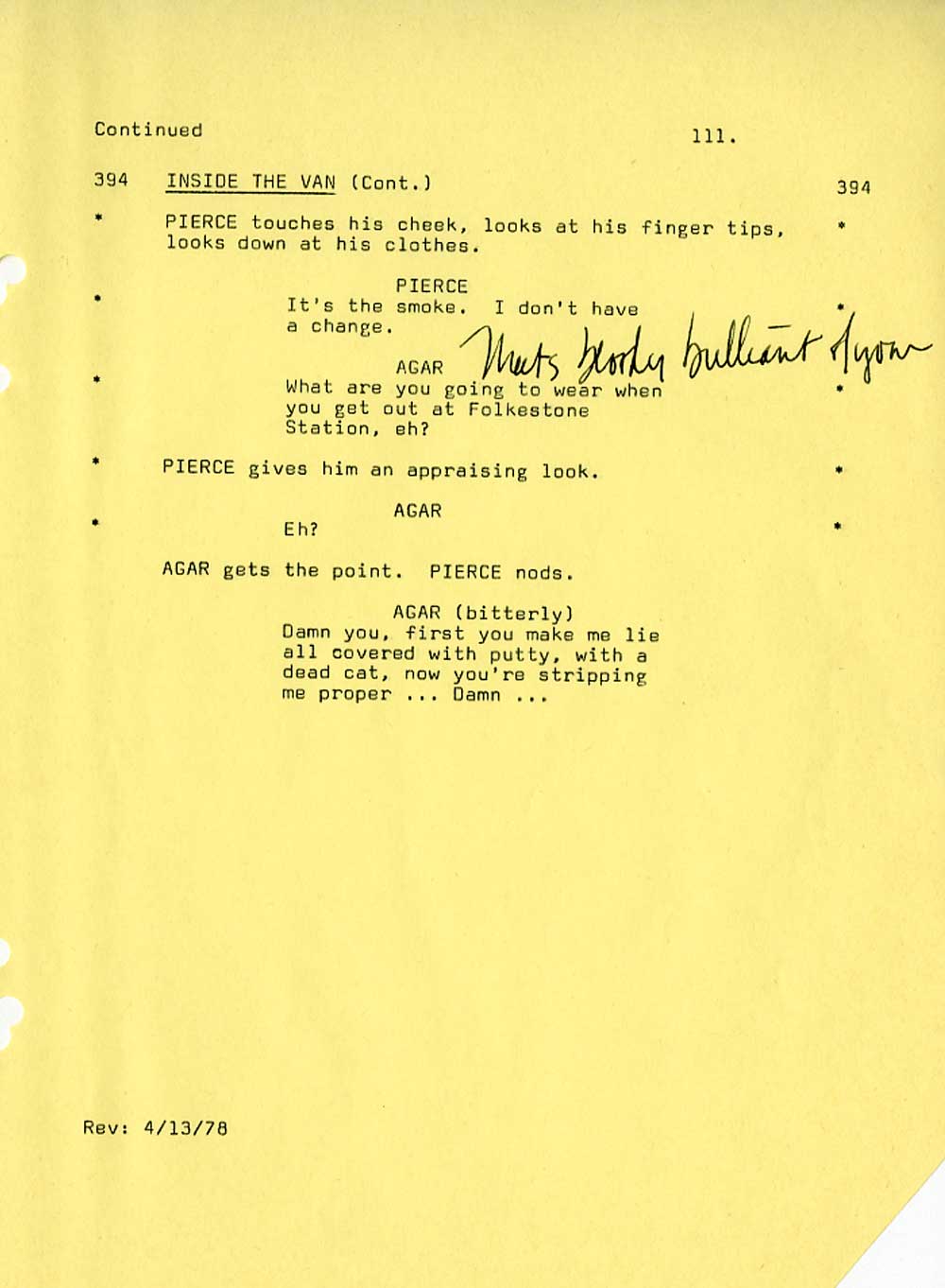 The Great Train Robbery Screenplay – Train Sequence